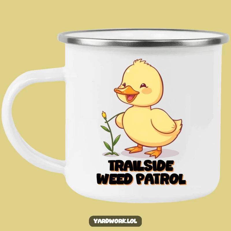 Funny Happy Duckling Weeding Camping Mug - Cute Outdoor Coffee Gift