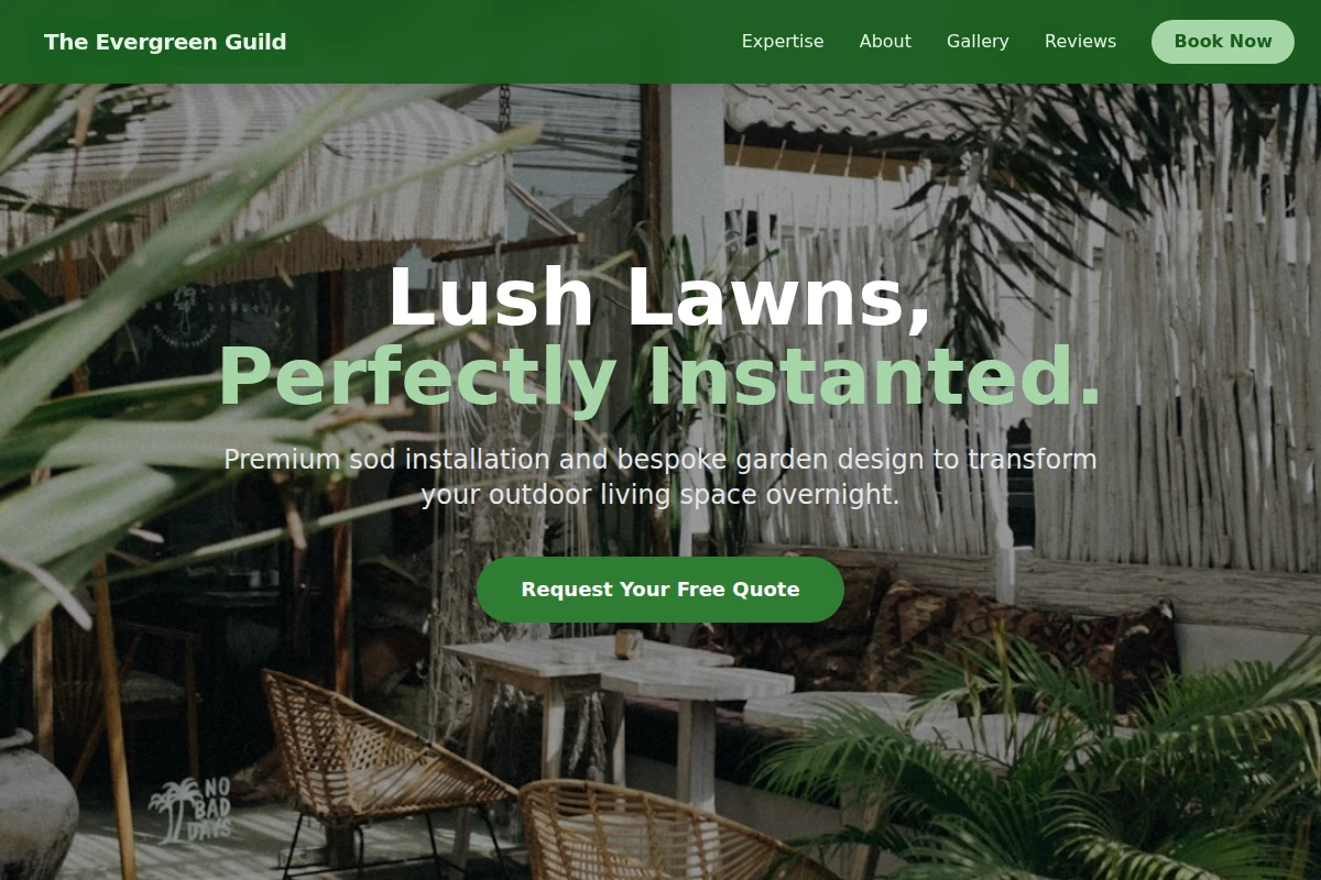 Sod Garden Design