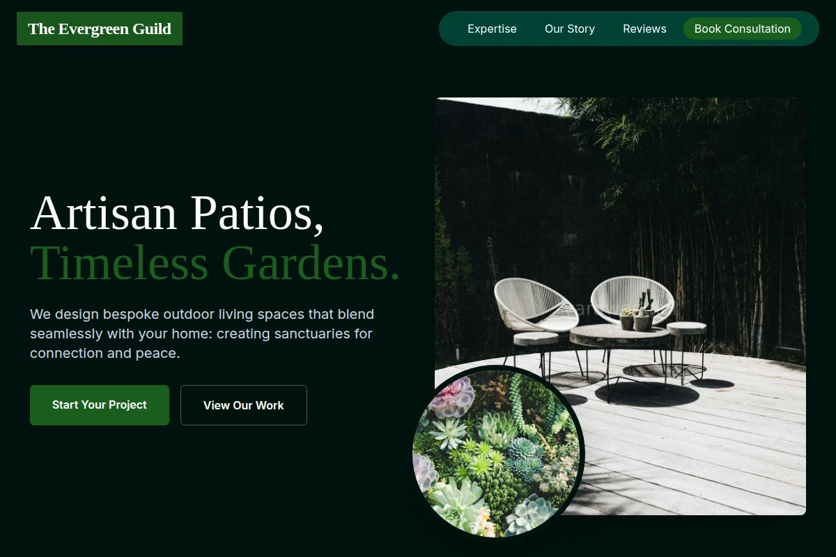 Patio Garden Design
