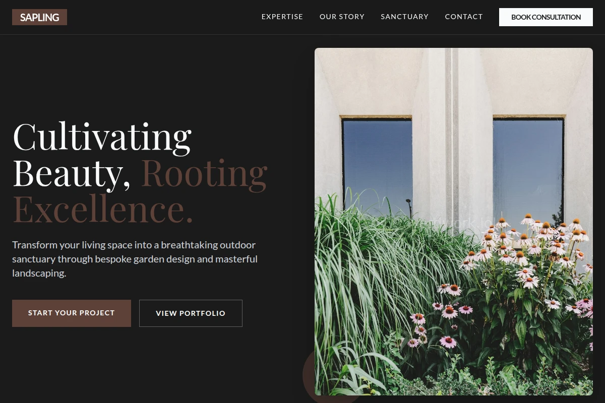 Sapling Garden Design