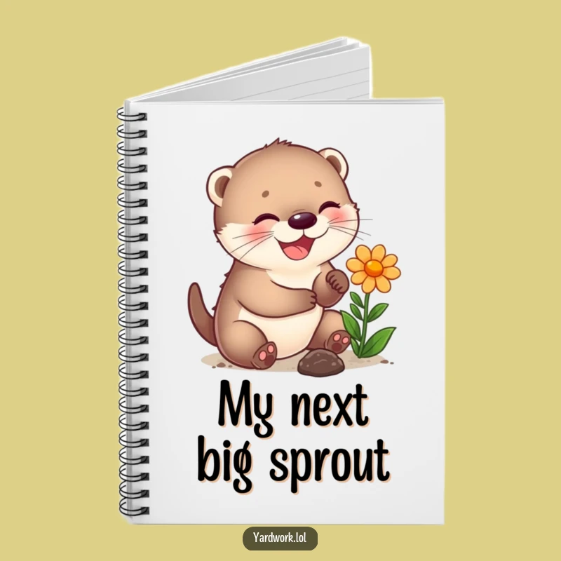 Funny Otter Cub Planting Notebook: Cute Journal Gift for Ideas